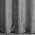 Zasłona szyta na flexach ELLEN grafitowa z grubotkanej tkaniny z efektem dwukolorowej nici i lekkim połyskiem Italissima Eva Minge
