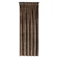 Zasłona brązowa z ekskluzywnego matowego welwetu 140x270 cm taśma RIA Diva Line Eurofirany
