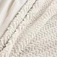 Narzuta-koc kremowy 130x170 cm z przyjemnego futerka LARIS Eurofirany