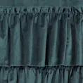 Zasłona morska z welwetu zdobiona falbanami 140x270 taśma CHARLOTTE 1 Eurofirany