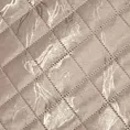 Narzuta welwetowa beżowo, złota 220x240 cm z welwetu zdobiona wzorem marmuru LUIZ 6 DESIGN 91 Eurofirany
