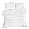 Pościel 220x200 cm gładka z satyny bawełnianej kolor biały DINA Diva Line Eurofirany