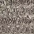 Zasłona beżowa z welwetu zdobiona aplikacją 3D róż 140x250 cm przelotka - ROSES Eva Minge Eurofirany