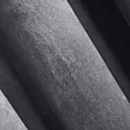 Zasłona grafitowa z tkaniny welwetowej 140x250 cm przelotka ROSA Design 91 Eurofirany