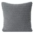 Poszewka na poduszkę 45x45 cm z miękkiej tkaniny z dodatkiem błyszczącej nici srebrna LARIS Eurofirany