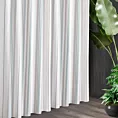 Tkanina zasłonowa o  płóciennym splocie w paski Eurofirany