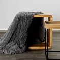 Koc o strukturze miękkiego futra 150x200 cm stalowy TIFANY 1 DESIGN 91 Eurofirany