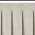 Zasłona beżowa o płóciennym splocie z efektem melanżu 125x270 cm system flex - JULA Eurofirany
