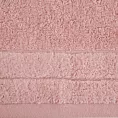 Ręcznik do rąk Damla z welwetową bordiurą pudrowo różowy 30x50 cm Eurofirany