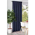 Zasłona granatowa z tkaniny welurowej 420x260 cm tunel Dora Eurofirany