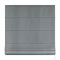 Roleta rzymska szara z gładkiej tkaniny typu dimout