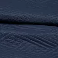 Zestaw narzuta i poszewka granatowa 200x220 cm z geometrycznym wzorem wykonana techniką hot press BONI DESIGN 91 Eurofirany