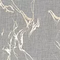 Dekoracja okienna biało, złocista z etaminy zdobiona błyszczącym marmurkowym wzorem 140x270 cm taśma ALINA Eurofirany