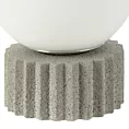Lampa stołowa nocna biało, popielata ASPEN wykonana na podstawie z betonu Eurofirany