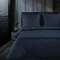 Pościel 140x200 cm z makosatyny bawełnianej kolor ciemnogranatowy Eva Minge Eurofirany