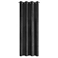 Zasłona czarna z wytłaczanego welwetu 140x250 cm przelotka JULIA Eurofirany