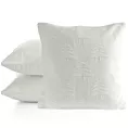 Poszewka na poduszkę 45x45 cm świąteczna o plecionej strukturze z mieszanki włókien biała Eurofirany
