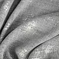 Zasłona srebrna z błyszczącym nadrukiem w stylu eko 140x250 cm przelotka SOLANA Eurofirany