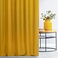 Zasłona szyta na taśmie 5 cm ADESSA żółta z miękkiej tkaniny o welurowej strukturze
