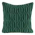 Poszewka na poduszkę 45x45 cm świąteczna o plecionej strukturze zielona Eurofirany