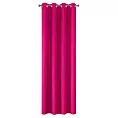 Zasłona amarantowa z matowej gładkiej tkaniny 140x250 cm przelotka RITA Eurofirany