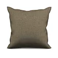 Poszewka szyta brązowa z miękkiej tkaniny z efektem melanżu