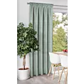 Zasłona miętowa z tkaniny welurowej 420x260 cm tunel Dora Eurofirany