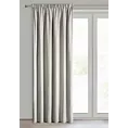 Zasłona stalowa z szenilowej tkaniny 140x270 cm  taśma - MEGI Eurofirany