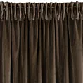 Zasłona brązowa z ekskluzywnego matowego welwetu 140x270 cm taśma RIA Diva Line Eurofirany