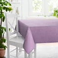 Obrus szyty ENYA liliowy z miękkiej półmatowej tkaniny welwetowej