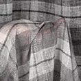 Zasłona szaro, biała w kratkę 140x250 cm przelotka KELLI Eurofirany