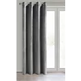 Zasłona stalowa z matowego welwetu 140x250 cm przelotka MELANIE Eurofirany