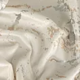 Zasłona kremowa zdobiona lśniącym marmurkiem z welwetowej tkaniny 140x270 taśma DORI Eurofirany