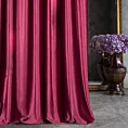 Zasłona szyta na taśmie 5 cm ITALIA bordowa z tkaniny welwetowej o delikatnym połysku