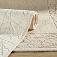 Dywanik łazienkowy NIKA z bawełny z geometrycznym błyszczącym wzorem Eurofirany