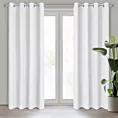 Zasłona biała z tkaniny welurowej 420x260 cm przelotka - Dora Eurofirany