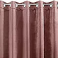 Zasłona ciemnoróżowa z ekskluzywnego matowego welwetu 140x250 cm przelotka RIA Diva Line Eurofirany