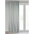 Zasłona srebrna zaciemniająca 140x300 cm taśma imitująca flex MILAN Eurofirany