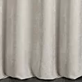 Zasłona szyta na przelotkach stalowa z tkaniny o szenilowej strukturze