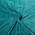 Koc  220x200 cm ciemnoturkusowy miękki w dotyku z wytłaczanym wzorem CINDY DESIGN 91 Eurofirany