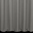 Zasłona szyta na taśmie fala szarobeżowa ze strukturalnej tkaniny typu blackout, zaciemniająca w 100%