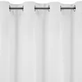 Zasłona biała zaciemniająca gładka półmatowa 140x175 cm przelotka LOGAN Eurofirany