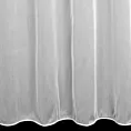 Firana szyta na przelotkach biała z półmatowej tkaniny z efektem deszczyku, wykończonej obciążnikiem