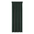 Zasłona ciemnozielona z tkaniny welurowej 420x260 cm taśma - Dora Eurofirany