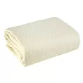 Narzuta kremowa 200x220 cm z geometrycznym wzorem wykonana techniką hot press BONI DESIGN 91 Eurofirany