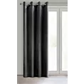Zasłona czarna z tkaniny welwetowej 140x250 cm przelotka ROSA Design 91 Eurofirany