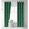 Zasłona zielona z miękkiego welwetu 140x250 cm przelotka SUZANA Eurofirany