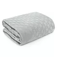 Narzuta welwetowa srebrna 220x240 cm pikowana metodą hot press SOFIA 4 EUROFIRANY PREMIUM
