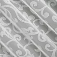 Tkanina firanowa lekka organdyna, z ornamentowym wzorem na całej powierzchni, Eurofirany