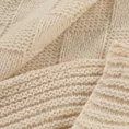 Koc  130x170 cm beżowy o widocznym splocie PLED Eurofirany